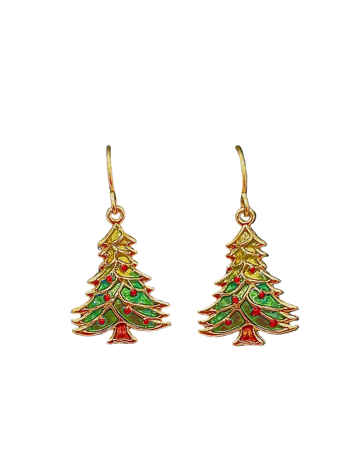 Christmas tree earrings