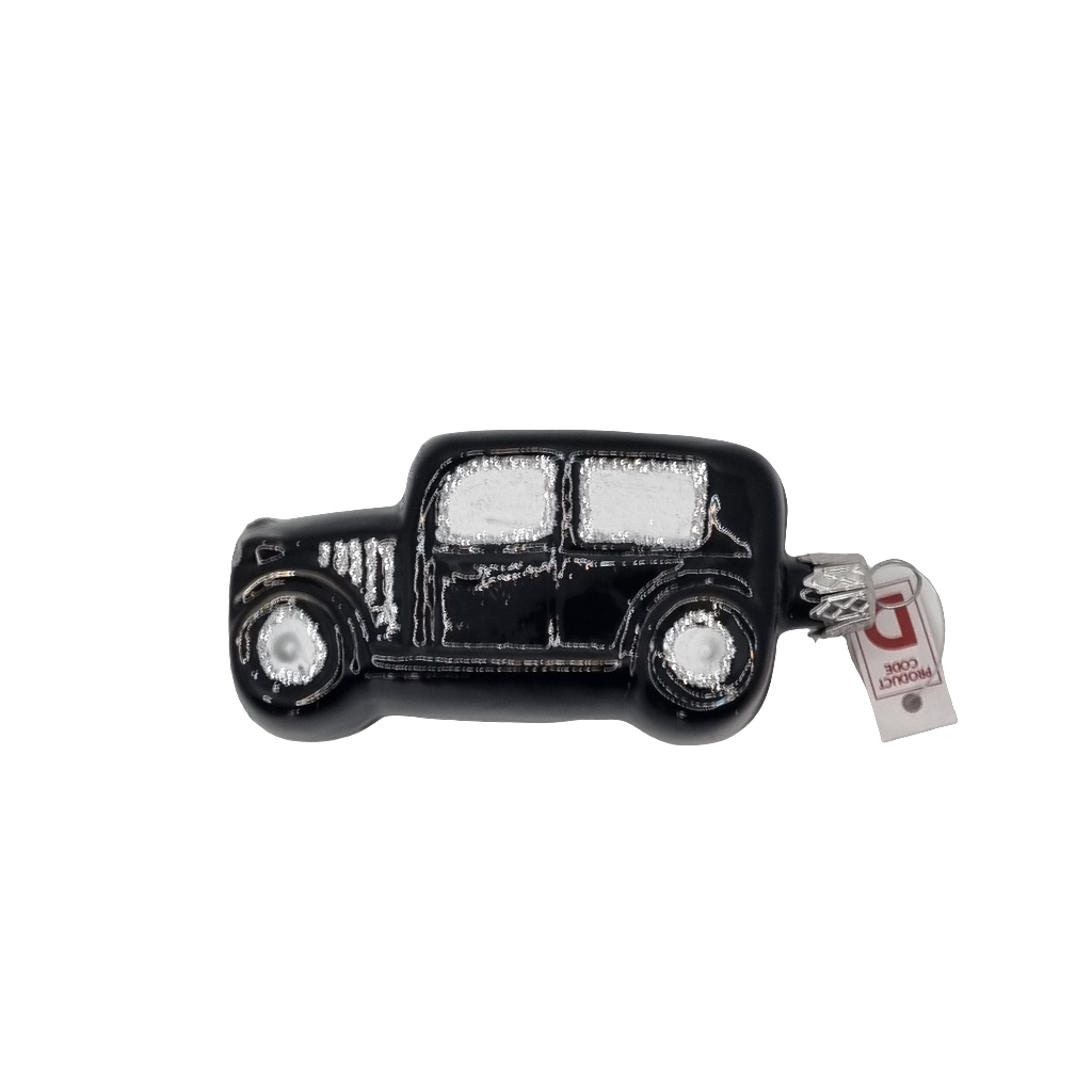 European Glass Christmas ornament of a Car | Small Square (D)