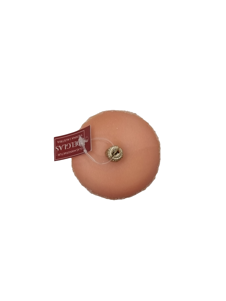 European Glass Christmas ornament of a Macaron (L)