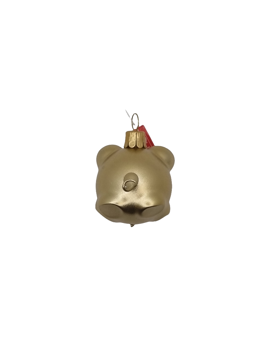 European Glass Christmas ornament of a Pig (G)