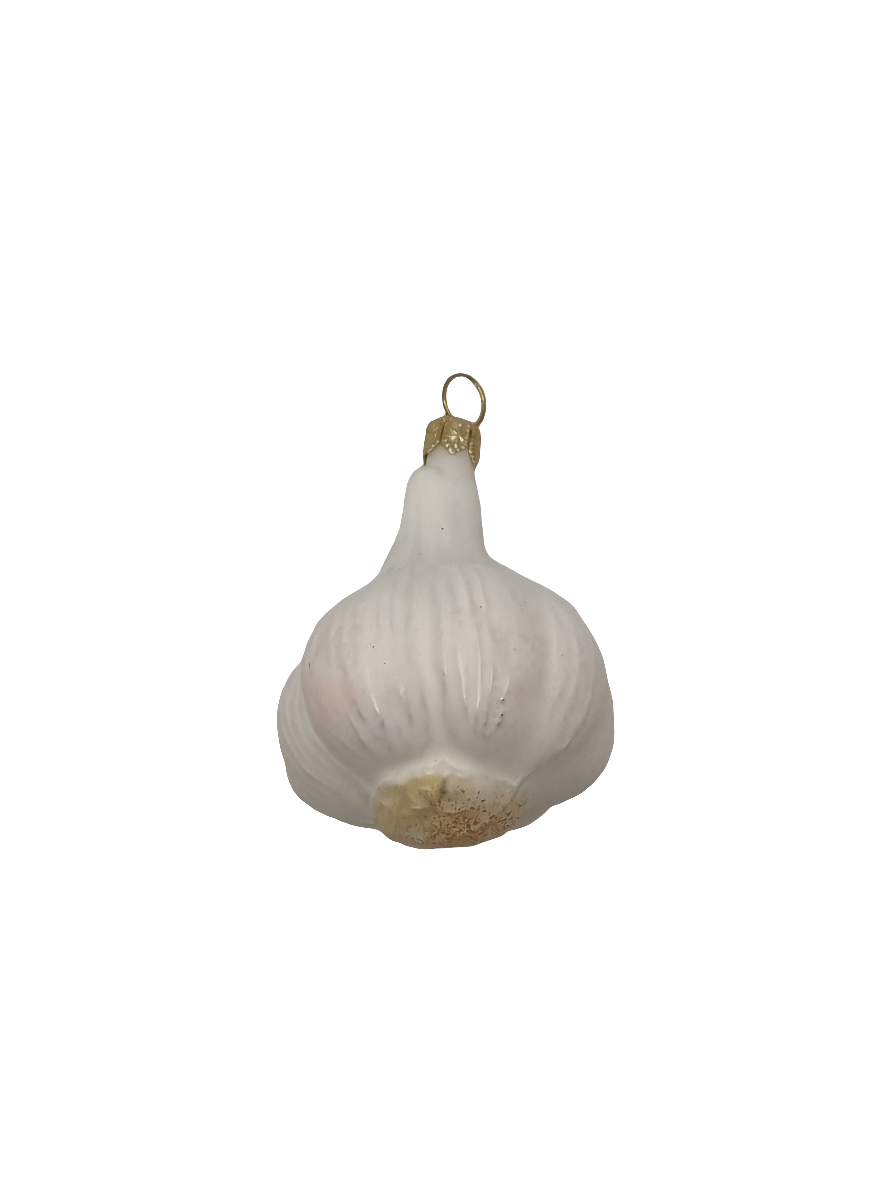 European Glass Christmas ornament of a Garlic whole (F)