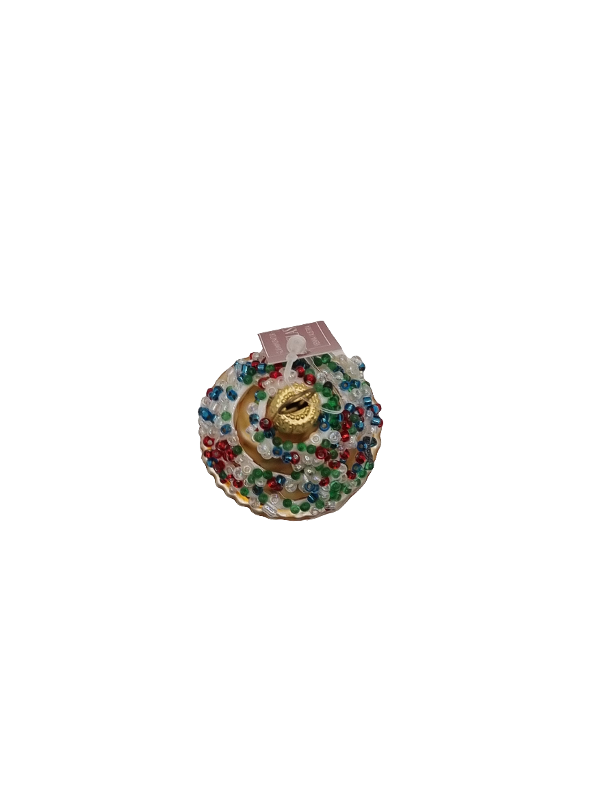 European Glass Christmas ornament of a Cupcake (J)