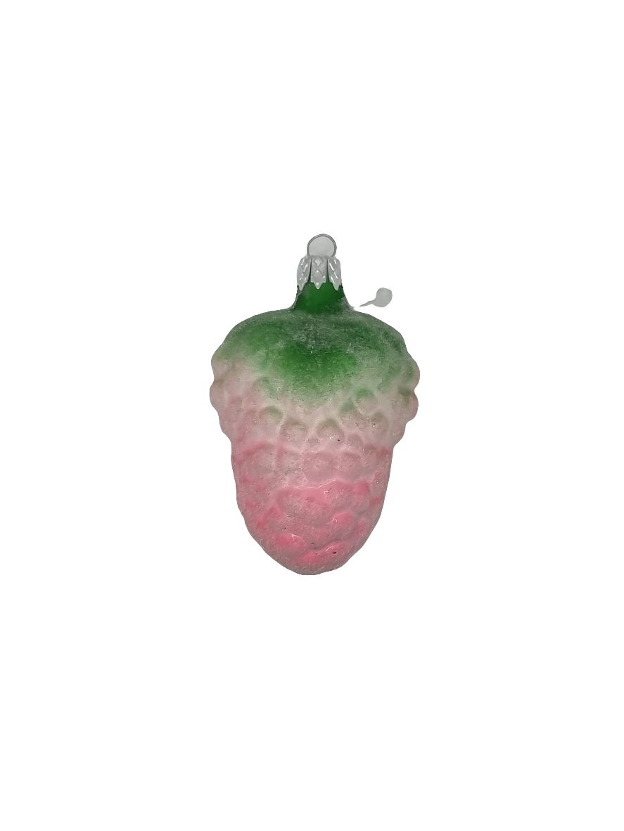 European Glass Christmas ornament of a Grapes frosted bunch (C)