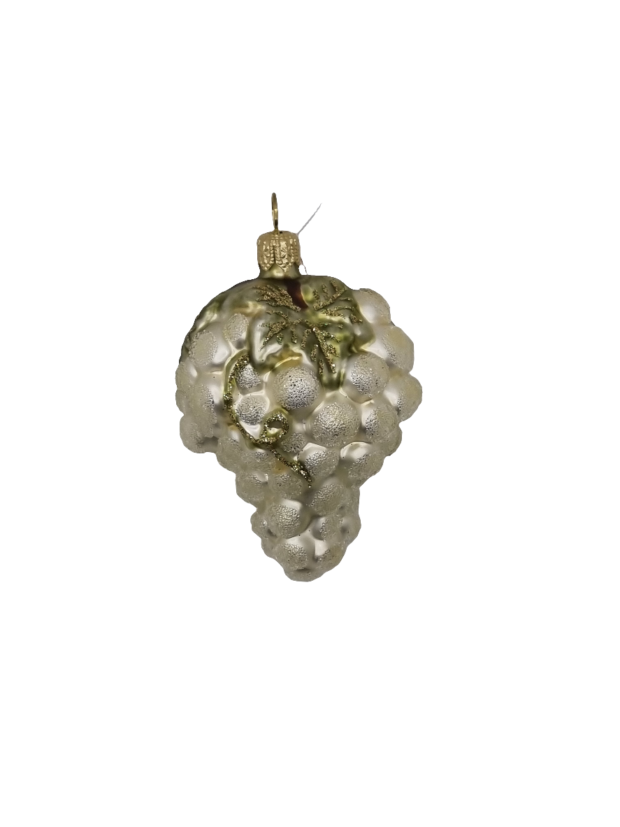 European Glass Christmas ornament of a Grapes Sparkle (O)