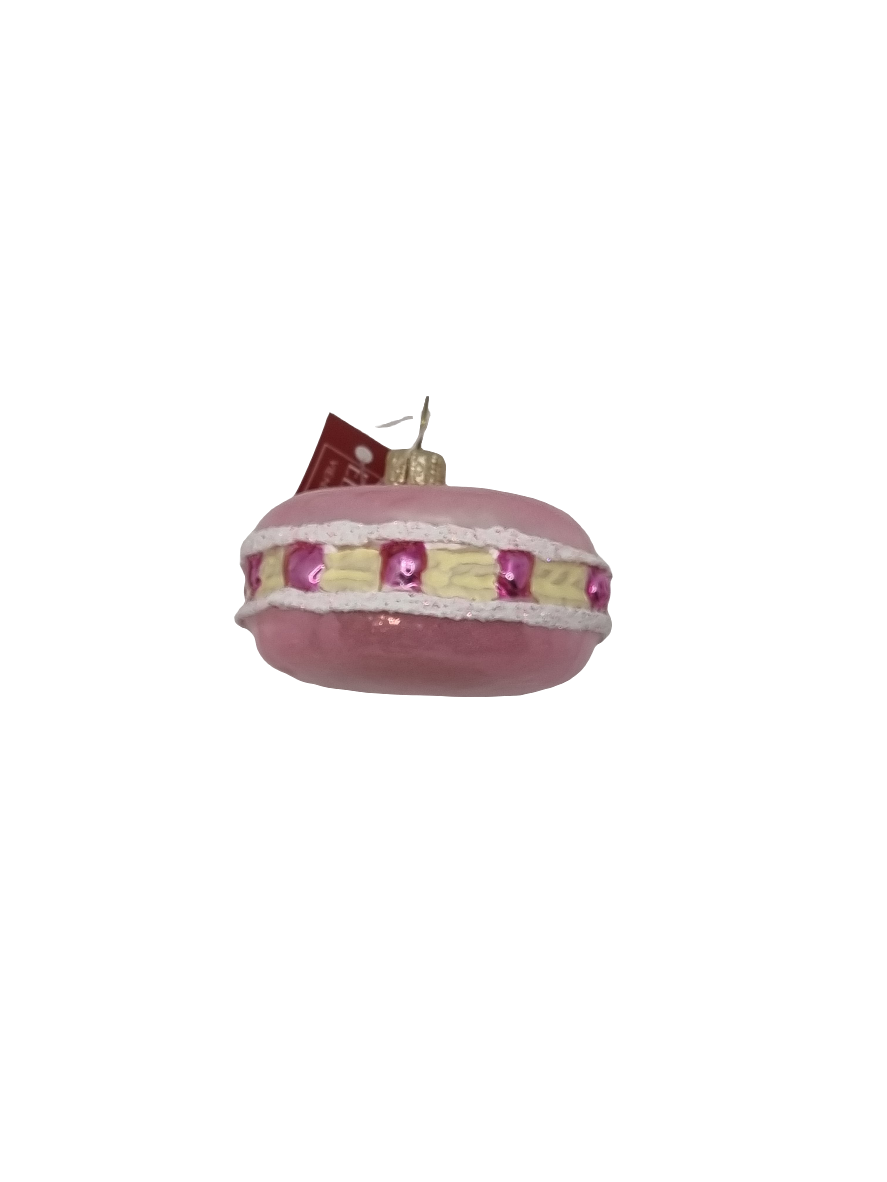European Glass Christmas ornament of a Macaron (L)