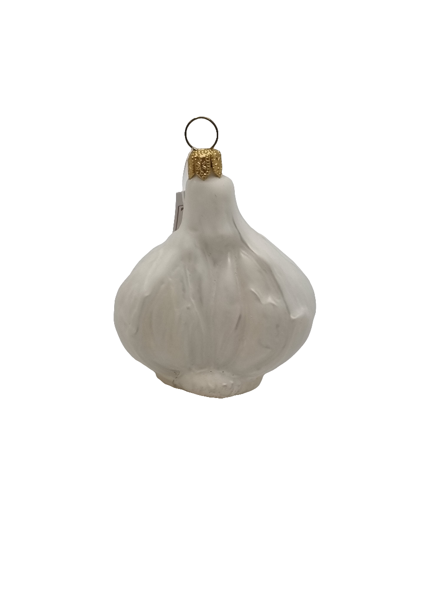 European Glass Christmas ornament of a Garlic half (F)