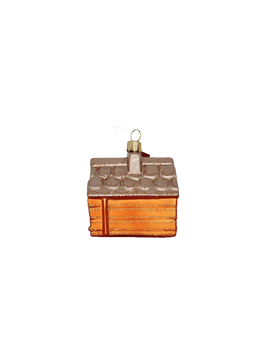 European Glass Christmas ornament of a Dogs | Kennel Dog House (S)