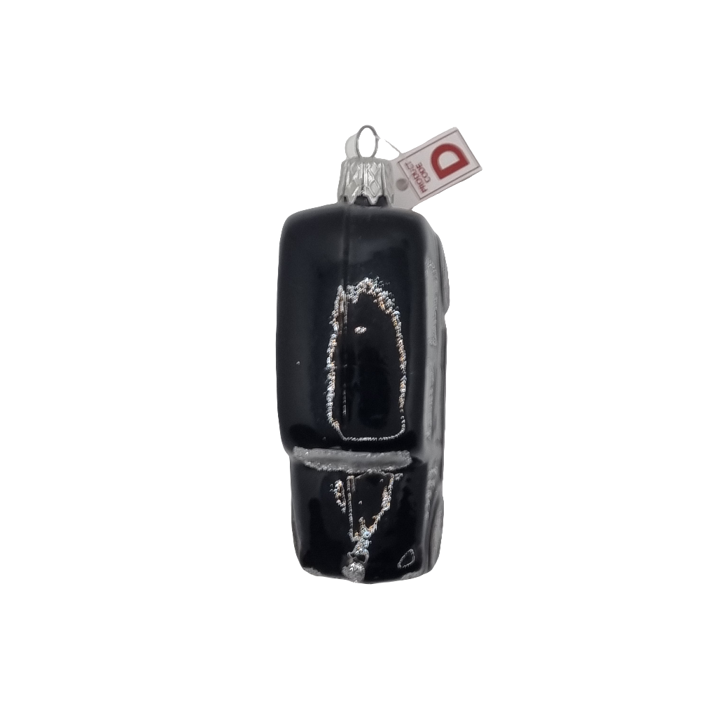 European Glass Christmas ornament of a Car | Small Square (D)