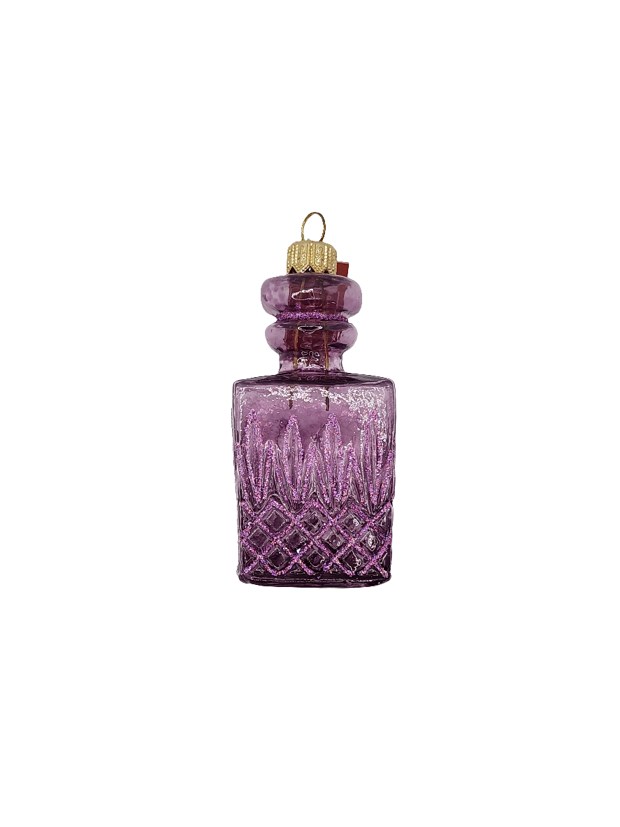 European Glass Christmas ornament of a Perfume bottle (I)