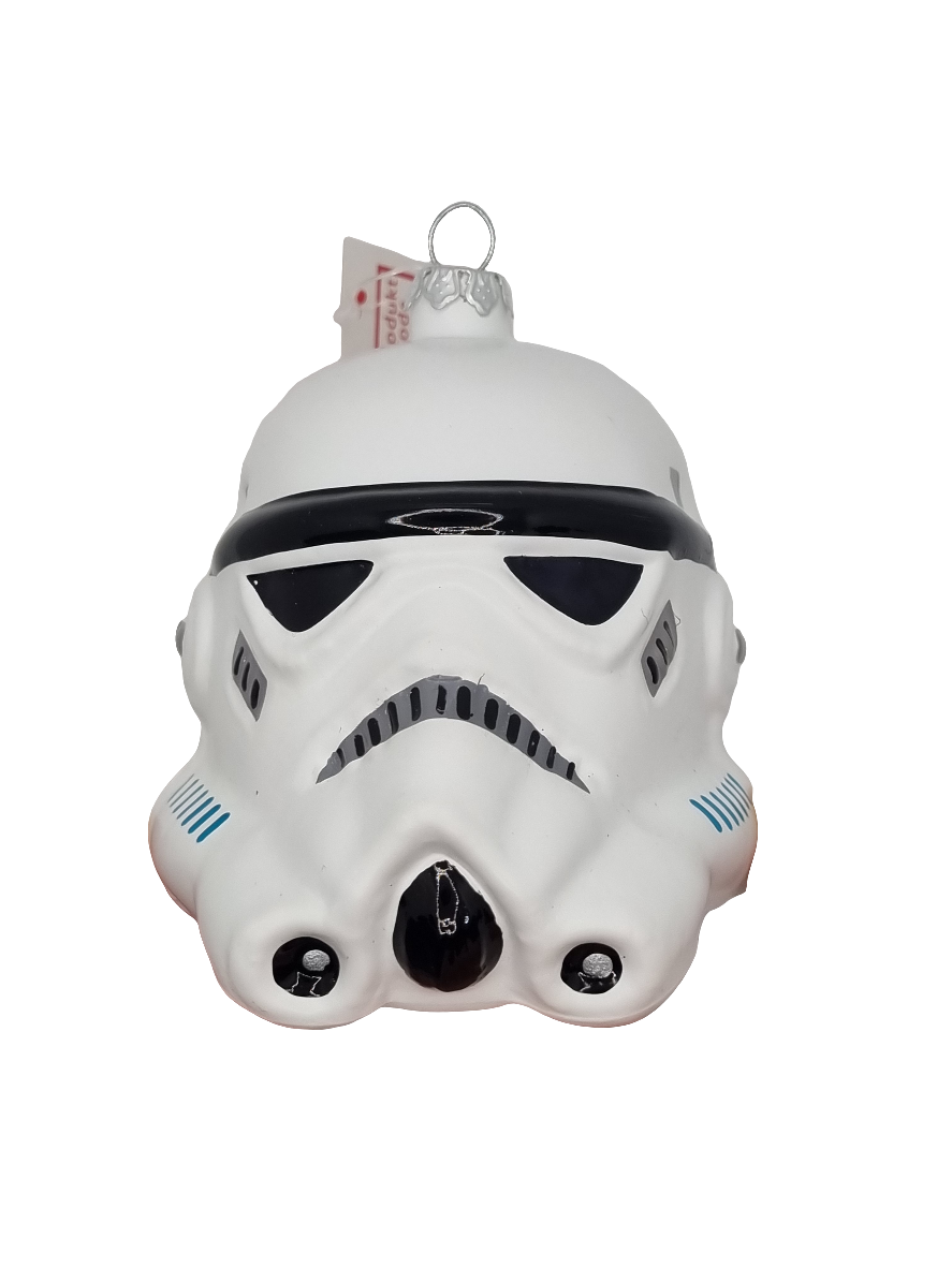European Glass Christmas ornament of a Star Wars Storm Trooper Bauble (V)