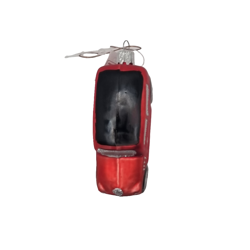European Glass Christmas ornament of a Car | Small Square (D)