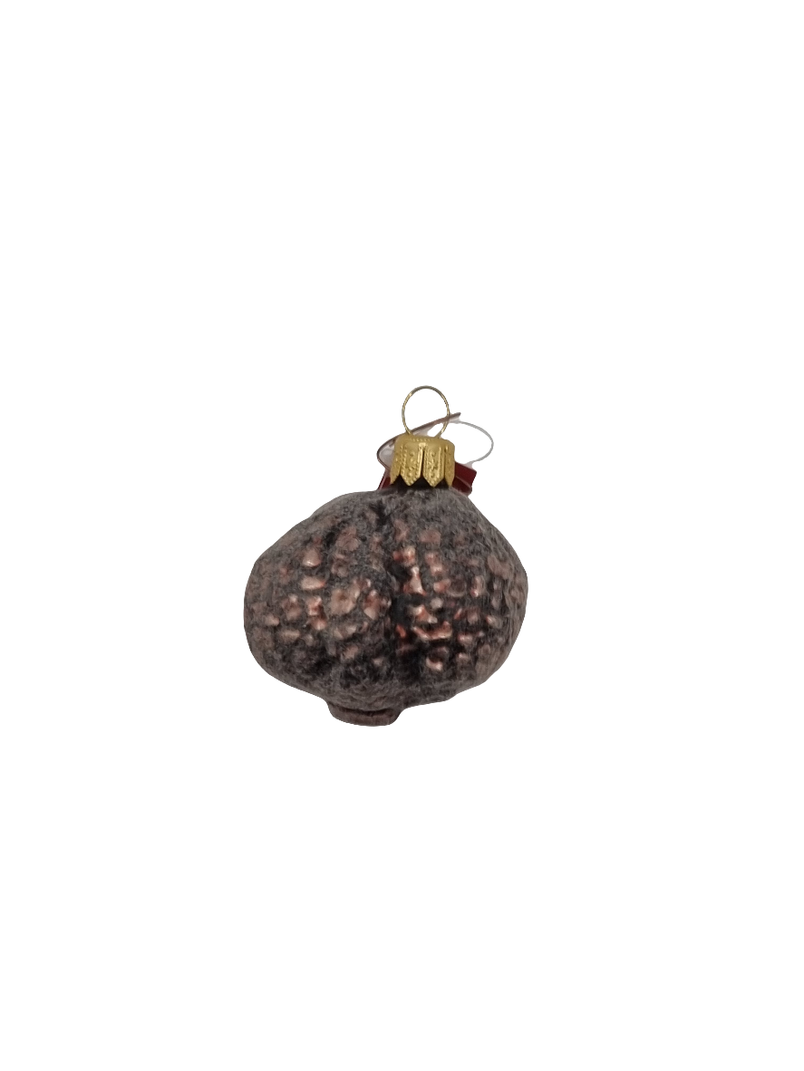 European Glass Christmas ornament of a Truffle (H)