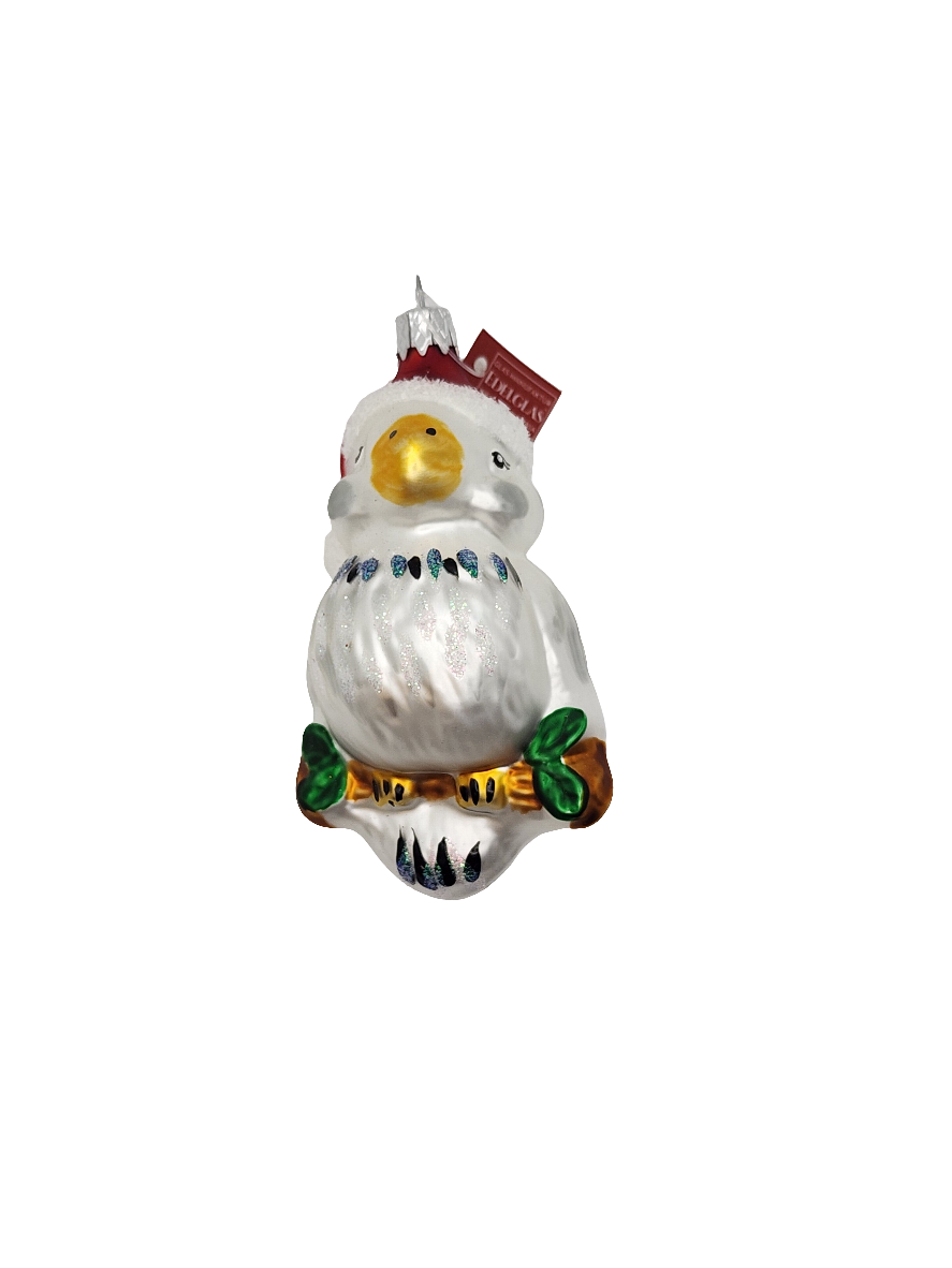 Bird | on Branch with Santa Hat (G)