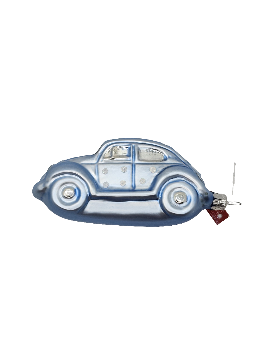 European Glass Christmas ornament of a Car | Rounded Spotty (G)