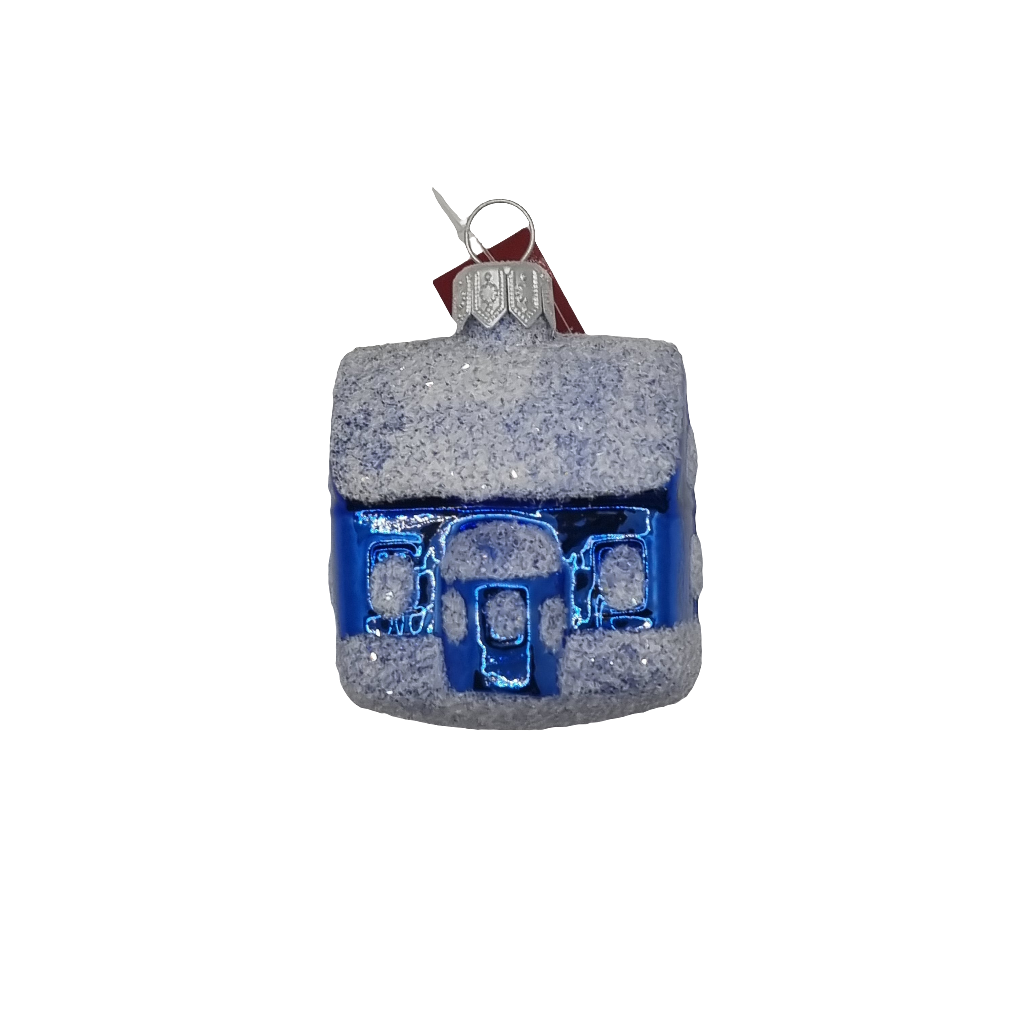 European Glass Christmas ornament of a House (H)
