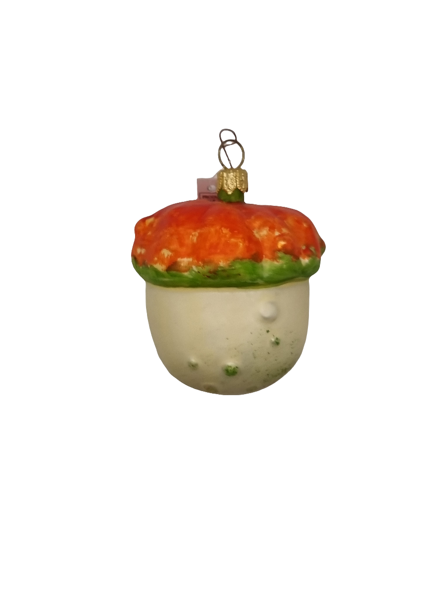 European Glass Christmas ornament of a Pumpkin (G)