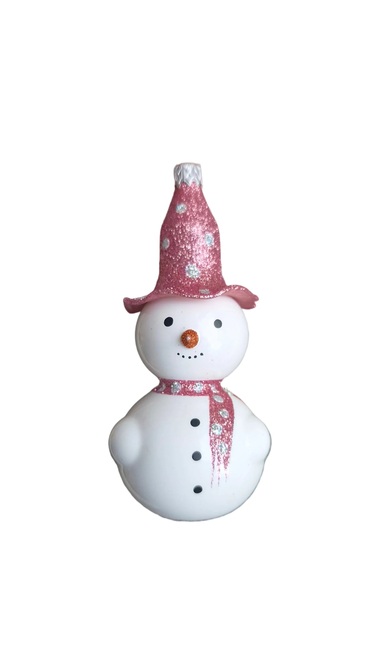 Snowman with Pointy Carrot Nose & Top Hat (J)