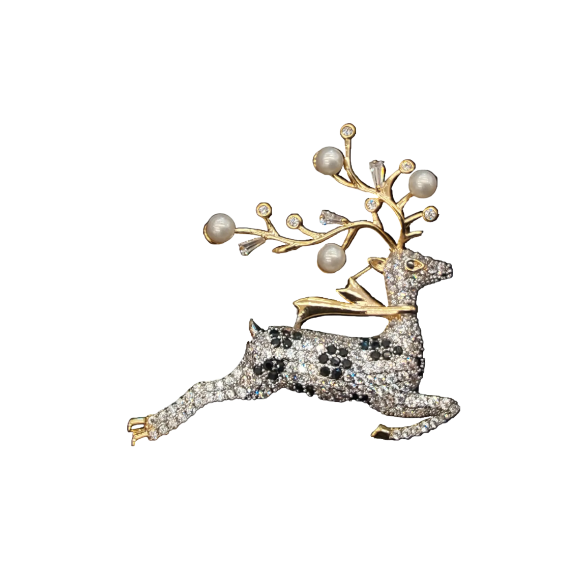 Reindeer with Pearls | Brooch VIII