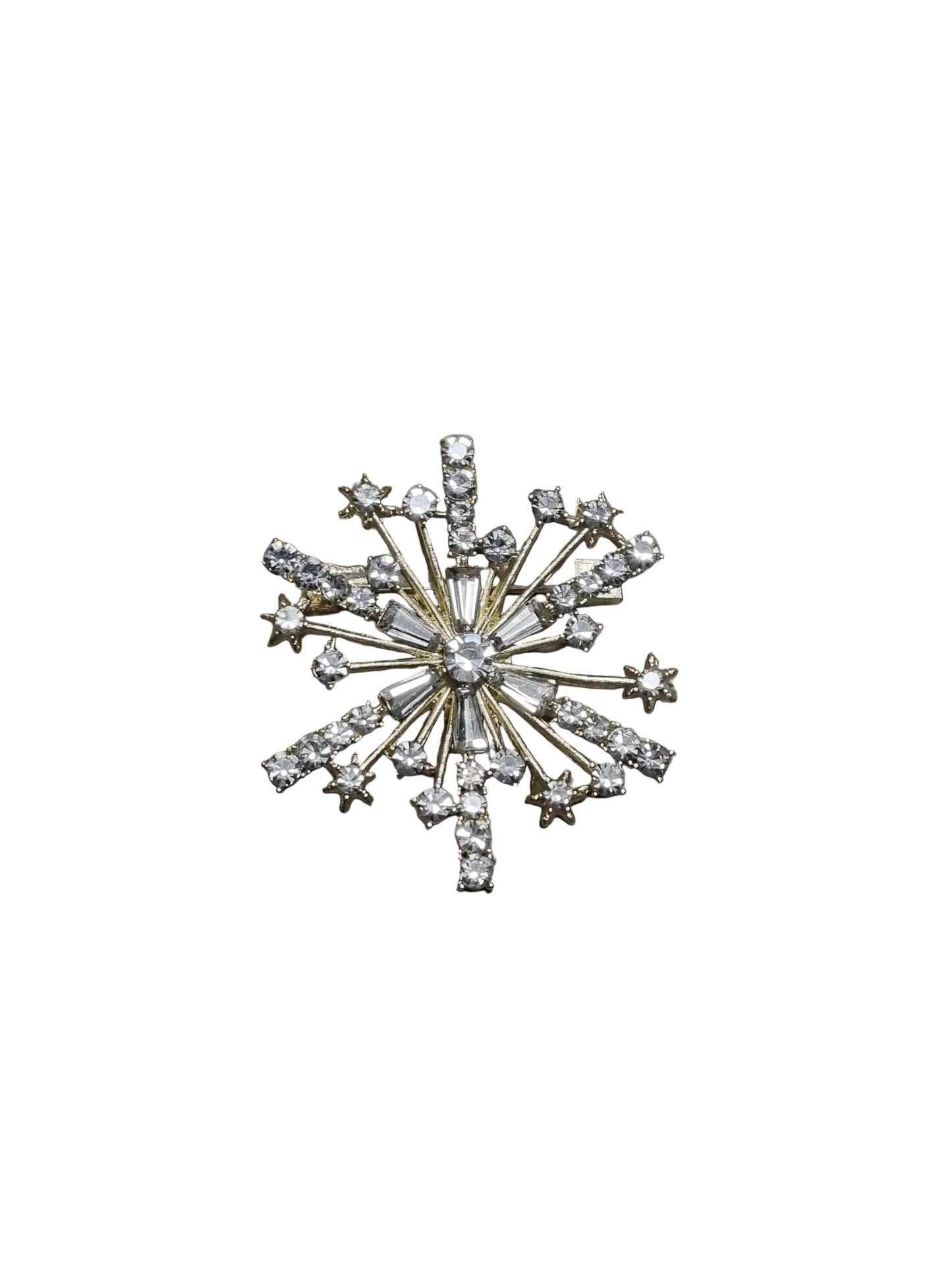 Decorative brooch with starburst design