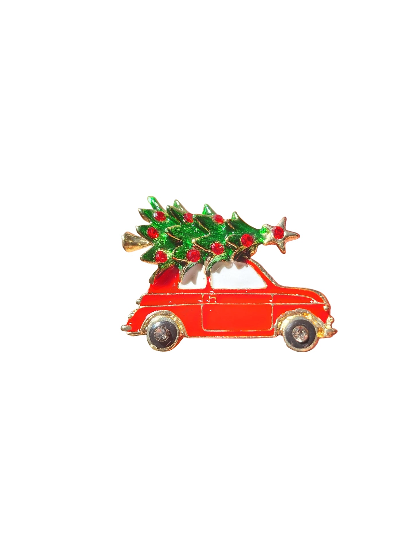 Car with Christmas Tree | Brooch III