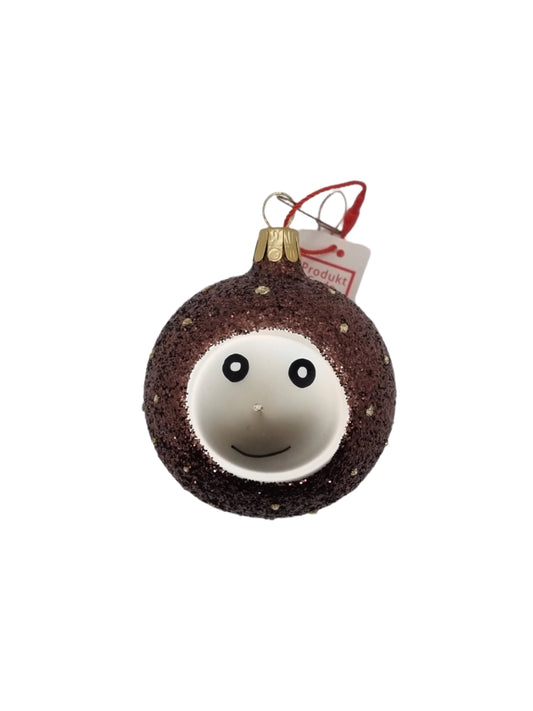 European Glass Christmas ornament of a Hedgehog Bauble (D)