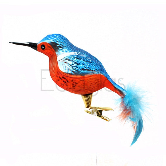 European Glass Christmas ornament of a Birds on Clip (I) | Assorted