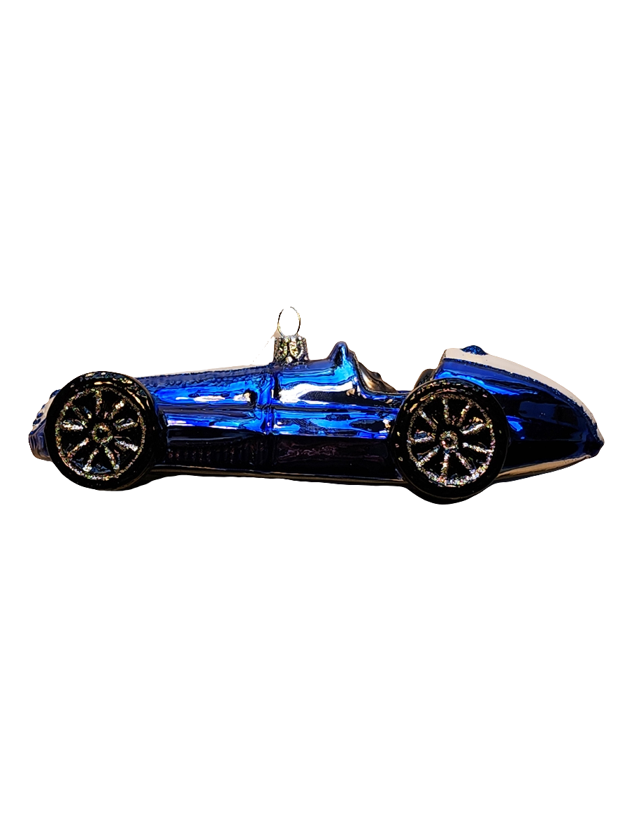 European Glass Christmas ornament of a Cars | F1 Race Car (X)