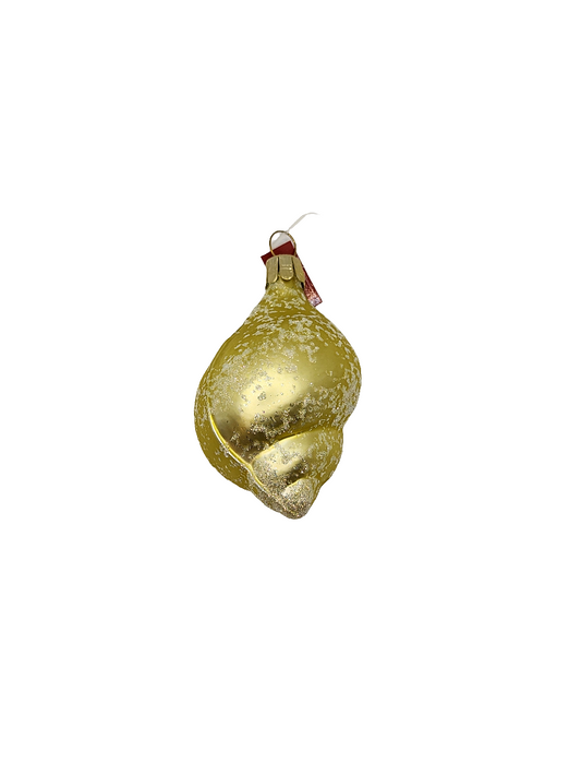 European Glass Christmas ornament of a Shell Conch (C)