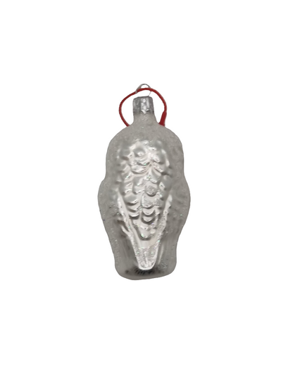 European Glass Christmas ornament of a Owl (F)