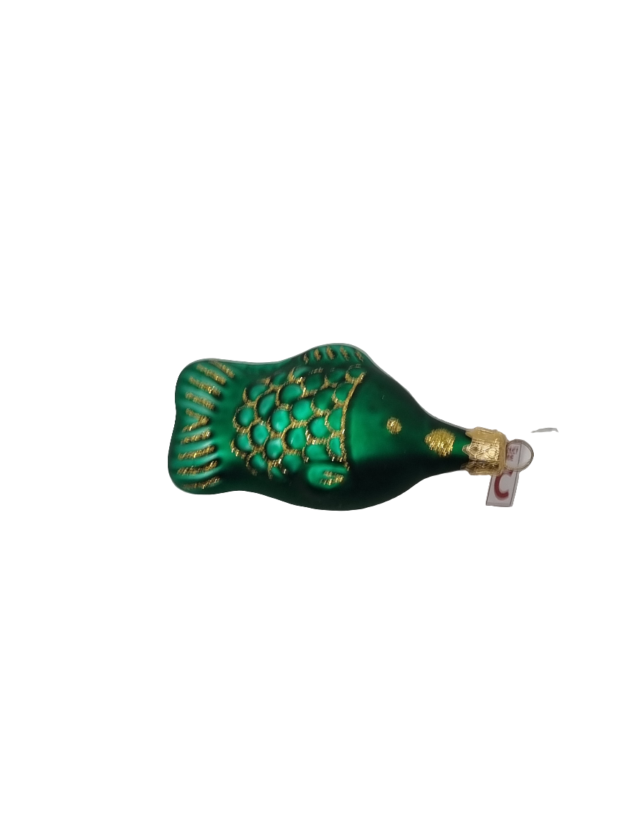 European Glass Christmas ornament of a Fish | Small (C)