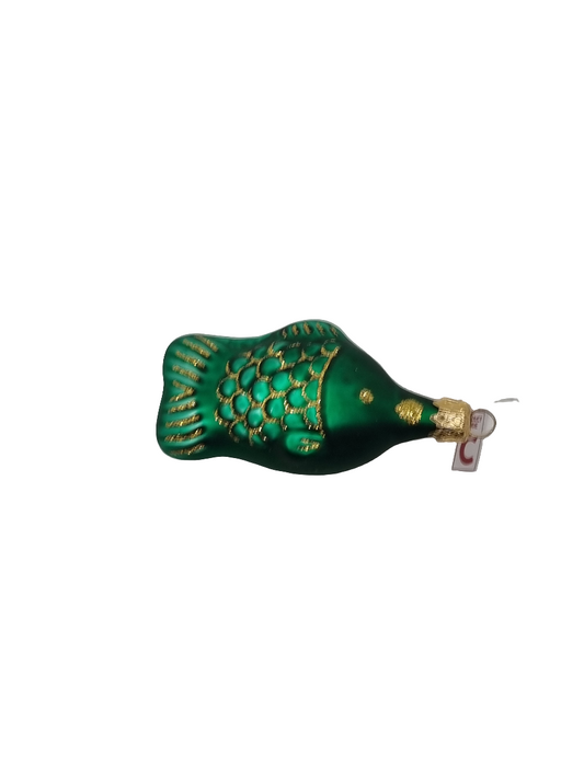 European Glass Christmas ornament of a Fish | Small (C)