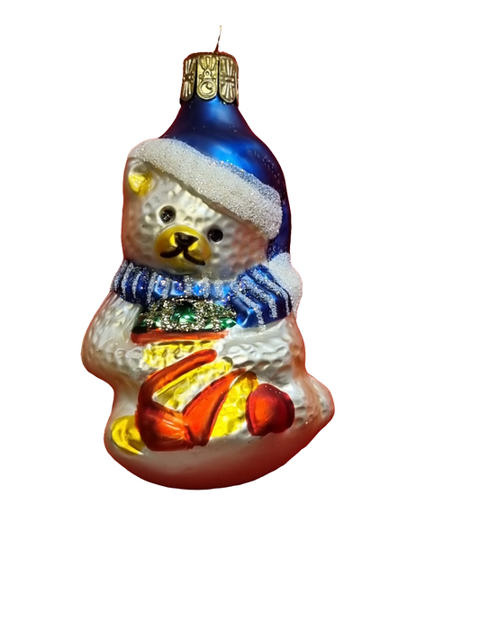 Bär | Teddybär mit Mütze, Schal und Strumpf (H)