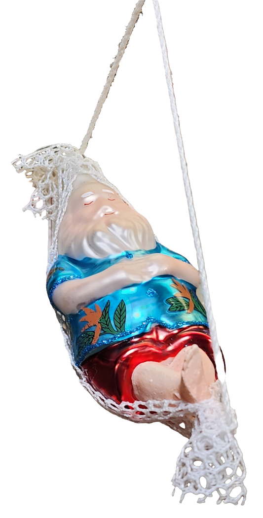 Strand-Weihnachtsmann in Hängematte (H)