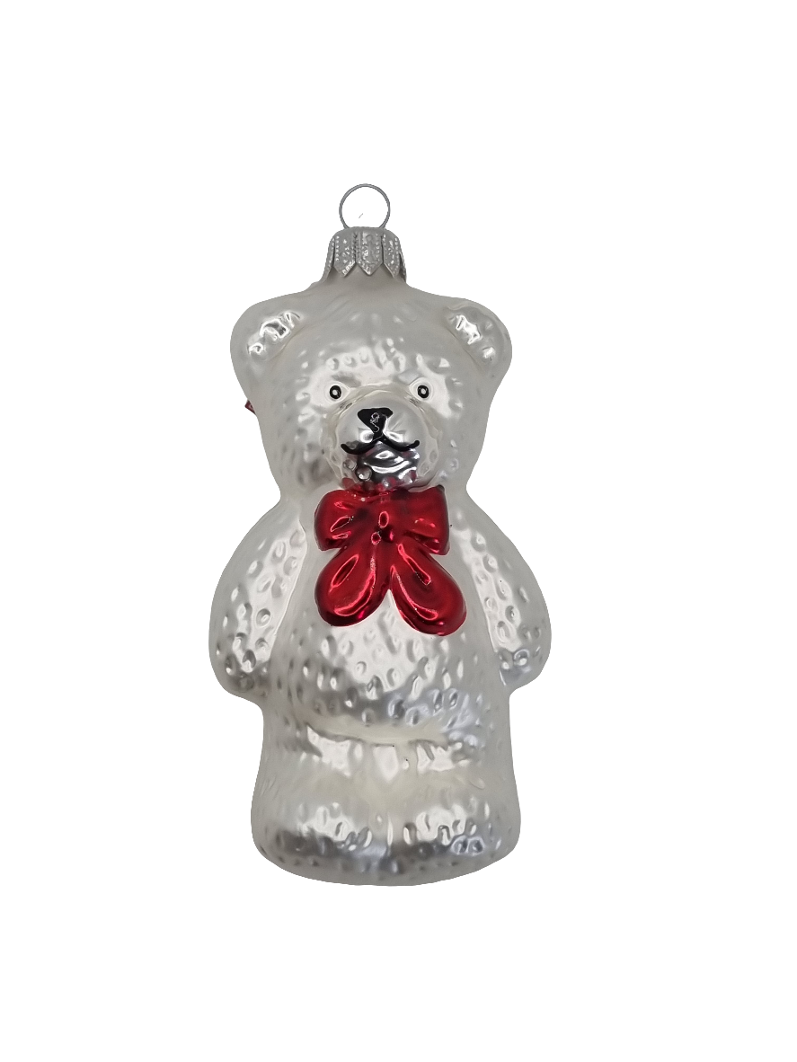 Bär | Großer Teddybär mit roter Schleife (I)