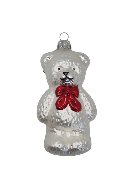 Bär | Großer Teddybär mit roter Schleife (I)