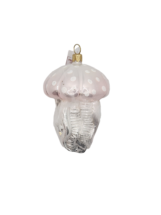 European Glass Christmas ornament of a Jellyfish | Solid Legs (R)
