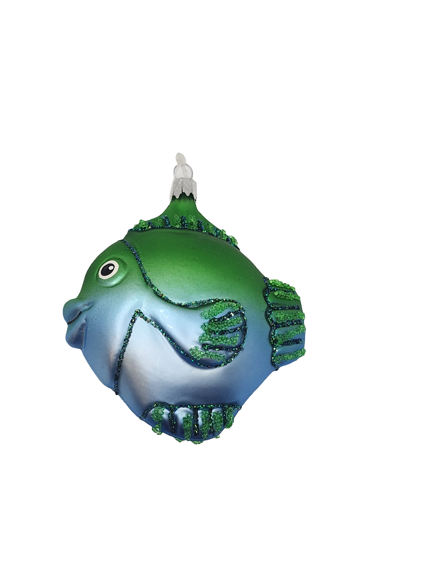 Fisch | Groß, mattiert mit Glitzer (F)
