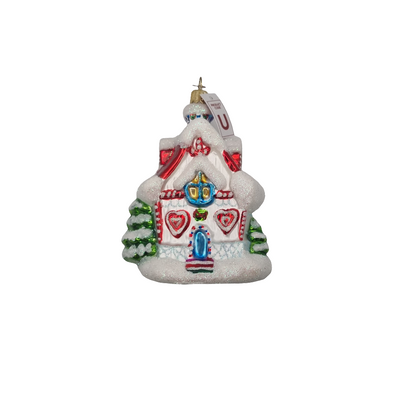 Haus Großer Schneemann Weihnachtsmann (U)