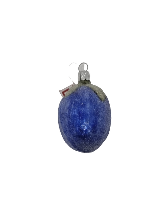European Glass Christmas ornament of a Plum (D)