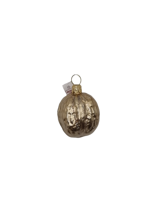 European Glass Christmas ornament of a Hazelnut (D)