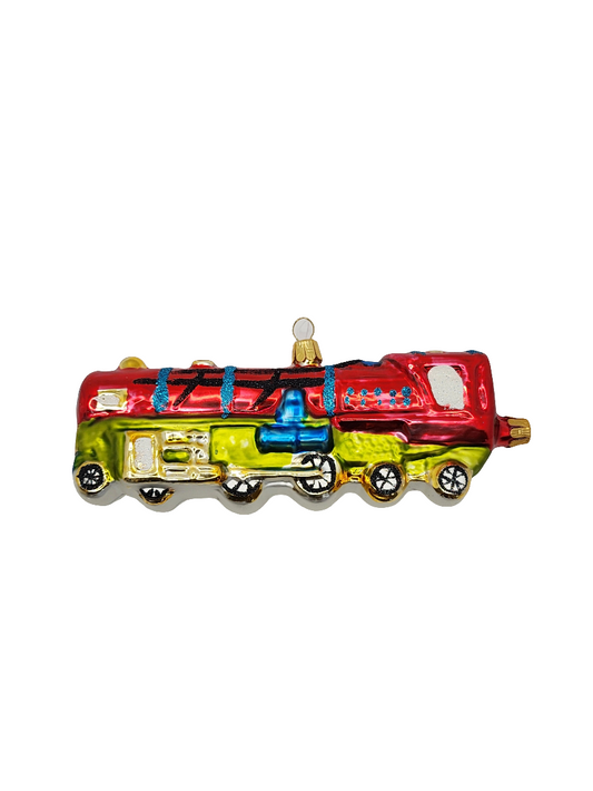 European Glass Christmas ornament of a Train (S)