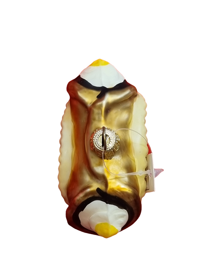European Glass Christmas ornament of a Egg Cannoli (J)