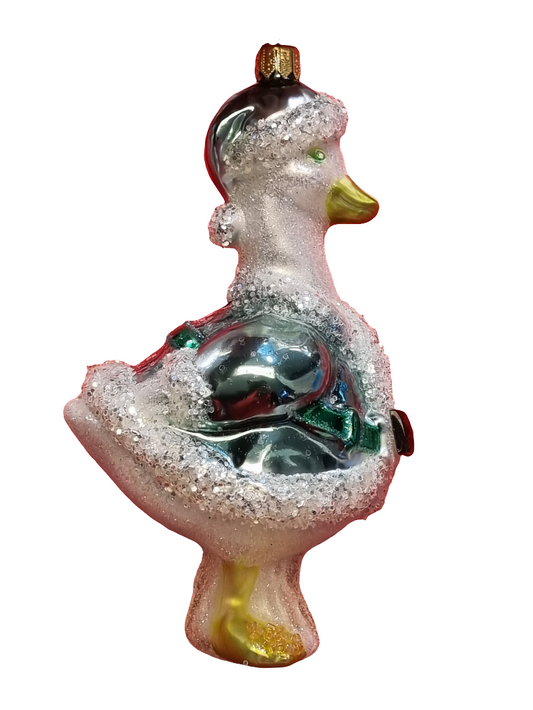 Vogel | Glitzernde Gans mit Jacke (V)