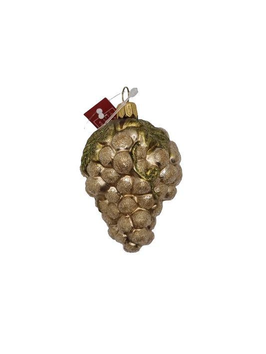 European Glass Christmas ornament of a Grapes Sparkle (O)