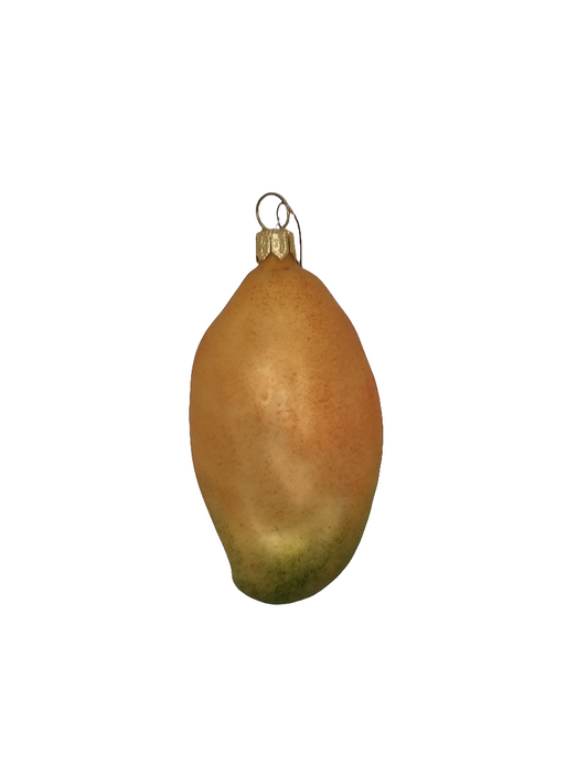 European Glass Christmas ornament of a Mango large (G)