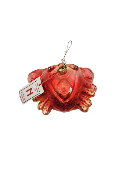 European Glass Christmas ornament of a Crab Large (N)