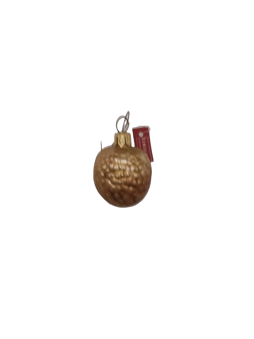 European Glass Christmas ornament of a Nutmeg (C)