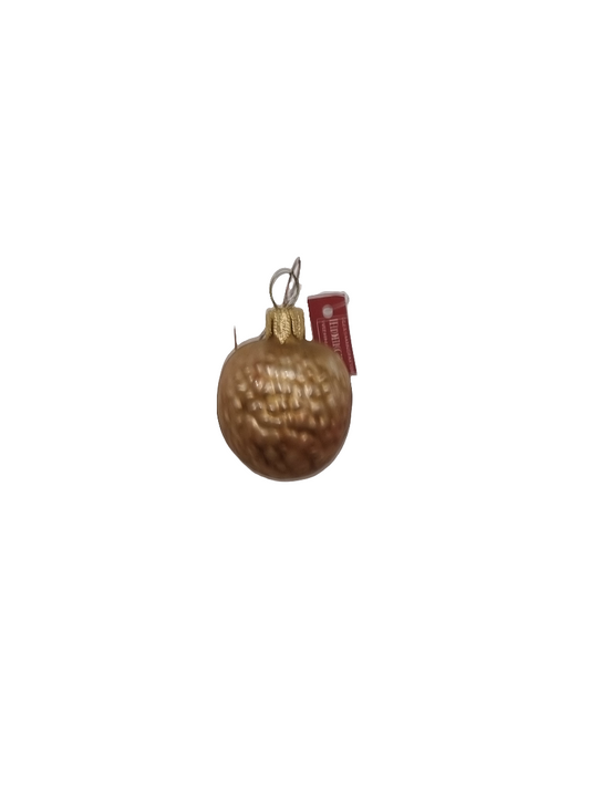 European Glass Christmas ornament of a Nutmeg (C)