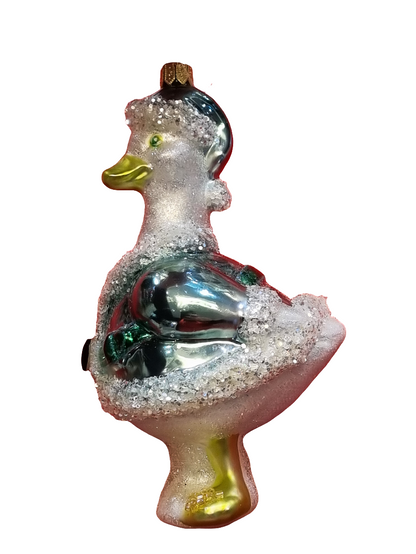 Vogel | Glitzernde Gans mit Jacke (V)