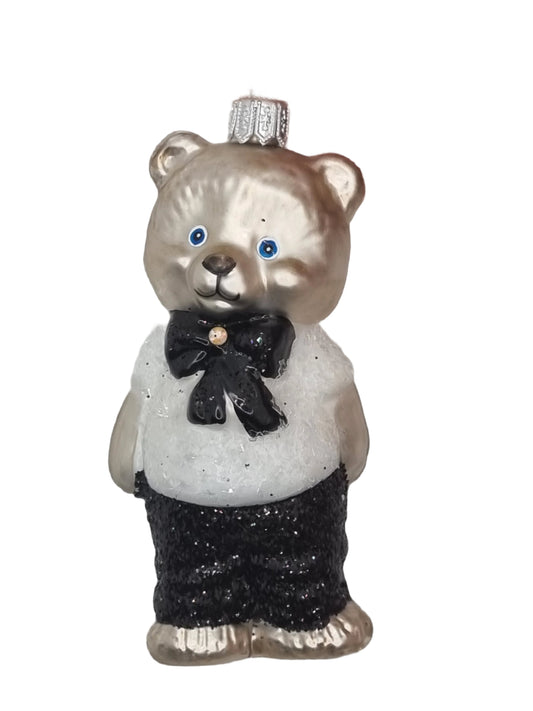 Bär | Teddybär mit glitzerndem Outfit und Fliege (U)